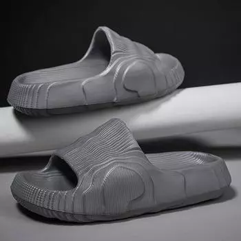 Мужские и женские пляжные сандалии большого размера из ЭВА с противоскользящим покрытием - шлепанцы в стиле кокоса на толстой подошве