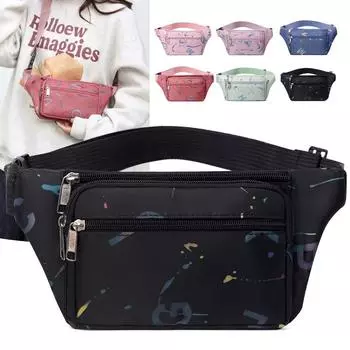 Мужские и женские поясные сумки Деловые сумки большой вместимости Спортивные многофункциональные сумки через плечо Нагрудные сумки чёрный