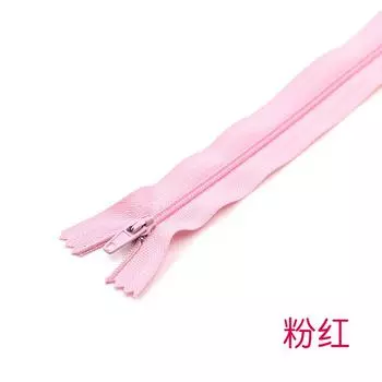Мужские и женские повседневные брюки с планкой на молнии, карман на молнии, без молнии. 3 Нейлоновая застежка-молния с закрытым хвостом Pink * 20cm * 3 #