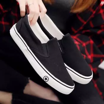 Мужские и женские повседневные туфли на плоской подошве, модные простые парусиновые туфли, удобная обувь для ходьбы 35 белый