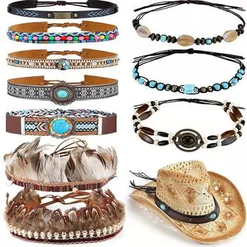 Мужские и женские ремни для шляп, ленты для кос, регулируемые аксессуары для ковбойской шляпы, классические ленты для ковбойской шляпы