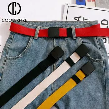 Мужские и женские ремни, парусиновые лямки, повседневные джинсовые ремни, армейские поясные ткани, тактические военные дизайнерские ремни, высококачественный ременьHB062-A 110cm белый