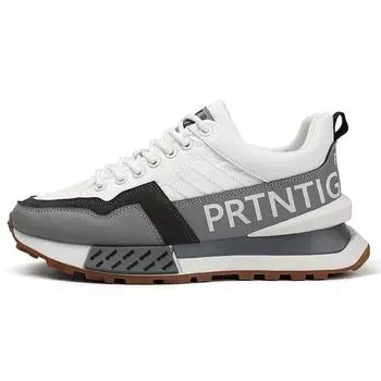 Мужские и женские роскошные массивные кроссовки, модные повседневные кроссовки из натуральной воловьей кожи, дышащие, с увеличенной высотой, на плоской платформе 39