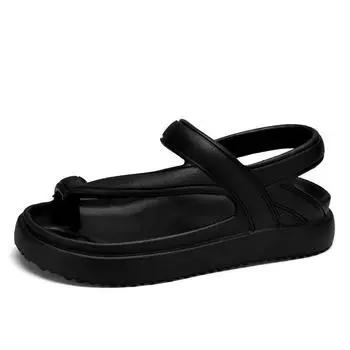 Мужские и женские сандалии, новые большие размеры, тапочки на платформе из ЭВА, мужские повседневные спортивные парные сандалии в стиле панк, пляжная обувь, шлепанцы 36