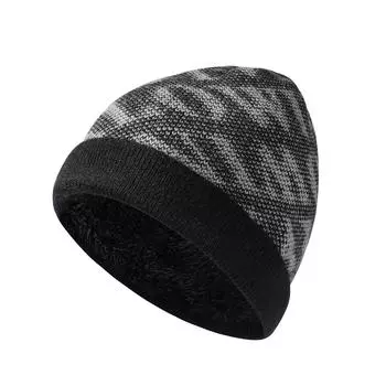 Мужские и женские шерстяные шапки, универсальные двухслойные утепленные теплые шапки для зимы, незаменимые вязаные шапки для езды на велосипеде, защищающие от холода красный