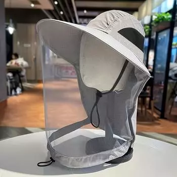 Мужские и женские шляпы от комаров и насекомых, шляпы для рыбалки, шляпы от солнца для скалолазания, широкополые шляпы для защиты от ультрафиолета и солнцезащитные козырьки чёрный