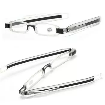 Мужские и женские складные сверхлегкие очки для чтения из смолы с вращением на 360 градусов, модные очки для офиса, компьютера, пресбиопии Strength 200 синий