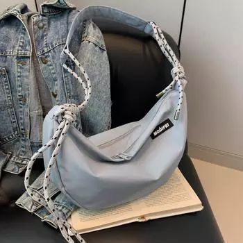 Мужские и женские сумки из нейлоновой ткани, студенческие сумки через плечо, легкие рюкзаки для отдыха для пар хаки