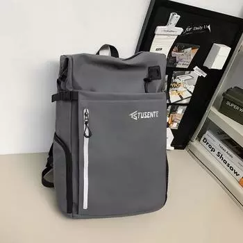 Мужские и женские сумки Рюкзак большой вместимости Спортивная школьная сумка Рюкзак для компьютера чёрный