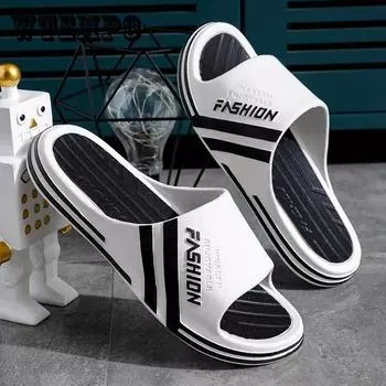 Мужские и женские тапочки одинакового стиля. Летняя верхняя одежда. Корейские индивидуальные тапочки для пар. Уличные тапочки на толстой подошве. Нескользящие тапочки на толстой подошве. 36-37 зелёный