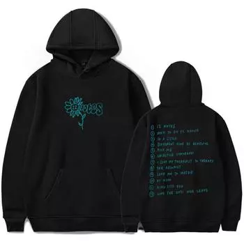 Мужские и женские толстовки с капюшоном Alec Benjamin Hoodies Streetwear Harajuku Casual Printed Hooded Pullover Sweatshirts XS чёрный