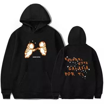 Мужские и женские толстовки с капюшоном Ivn Cornejo Hoodies Streetwear Harajuku Casual Printed Hooded Pullover Sweatshirts XS чёрный