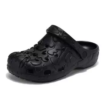 Мужские и женские туфли 2025 года, новые нескользящие туфли на плоской подошве, удобные модные летние тапочки, пляжные сандалии для улицы, пара, большие размеры 34-35