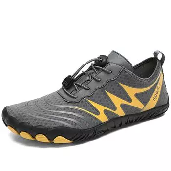 Мужские и женские туфли для плавания с пятью пальцами, обувь со следами ручья, многофункциональная обувь для йоги 35 белый