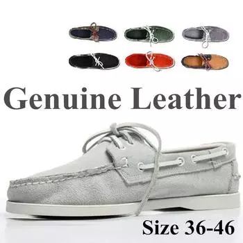 Мужские и женские туфли-лодочки из натуральной кожи, классические туфли Homme Femme Boat, большие размеры, темно-синие, черные, коричневые, фирменные туфли-лоферы A047 36