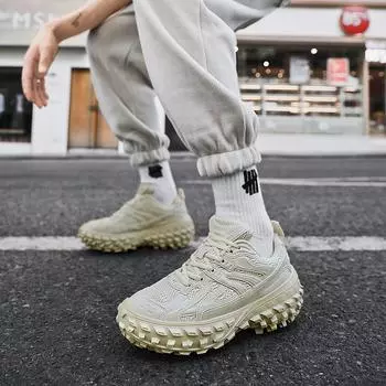 Мужские и женские туфли на толстой подошве с высокой посадкой, новые летние повседневные туфли с дышащей подошвой для улицы 43