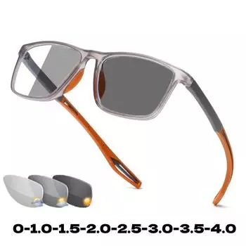 Мужские и женские винтажные фотохромные очки, умные очки с изменением цвета TR90, очки для ближнего зрения, новые модные спортивные солнцезащитные очки на открытом воздухе 0