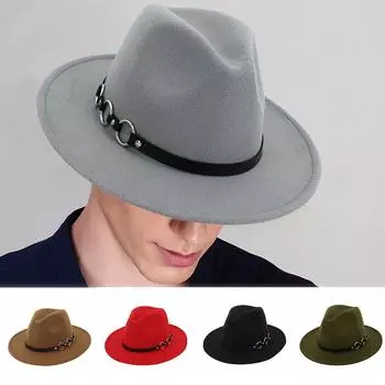 Мужские и женские винтажные широкие шляпы с пряжкой на ремне, шляпы Outbacks горячий розовый