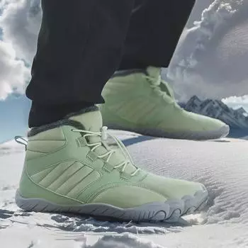 Мужские и женские водонепроницаемые нескользящие утепленные зимние походные ботинки 40 светло-зеленый