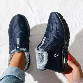 Мужские и женские зимние меховые утепленные водонепроницаемые из ткани-зонтика удобные теплые холодные легкие для пеших прогулок водонепроницаемые нескользящие снегоступы 36