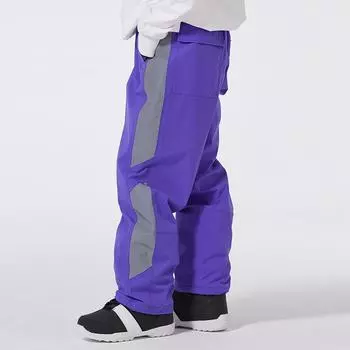 Мужские и женские зимние спортивные лыжные штаны на открытом воздухе, ветрозащитные водонепроницаемые штаны для сноуборда для женщин и мужчин, теплые дышащие лыжные штаны S чёрный