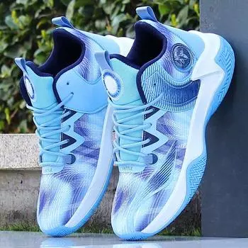 Мужские износостойкие нескользящие высокие кроссовки для спортзала с амортизацией Мужские баскетбольные кроссовки Дышащая спортивная обувь Мужские кроссовки Zapatillas 38