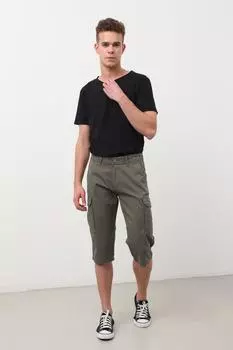 Мужские капри с карманами-карго Madrid Khaki