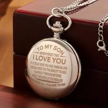 Мужские карманные часы, лучший подарок, кварцевые карманные часы, цепочка для часов, мужской подарок