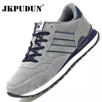 Мужские классические кроссовки для бега, легкие замшевые кроссовки, мужская удобная спортивная обувь для отдыха на открытом воздухе, дышащие кроссовки на плоской подошве 39 синий