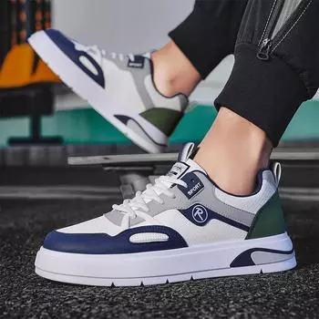 Мужские классические модные четырехсезонные дышащие кроссовки для скейтбординга с низким верхом, трендовые удобные кроссовки для спортзала на мягкой подошве для студентов и мальчиков 39 чёрный/белый