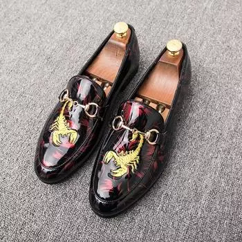 Мужские классические оксфорды в деловом стиле на плоской подошве, повседневная кожаная обувь, обувь для вождения, лоферы в итальянском стиле 38 чёрный