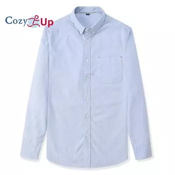 Мужские классические рубашки Cosy Up с длинными рукавами — повседневная рубашка обычного кроя на пуговицах с карманами S розовый