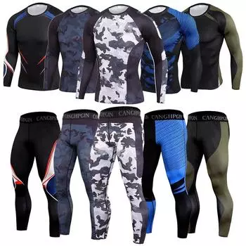Мужские колготки Спортивная одежда Тренировочные спортивные костюмы для бега Мужская повседневная мужская спортивная одежда Размер M-XXXL S