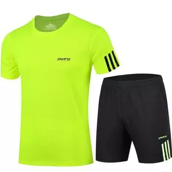 Мужские комплекты из двух предметов больших размеров M -9xl, спортивный костюм, комплект спортивной одежды L зелёный