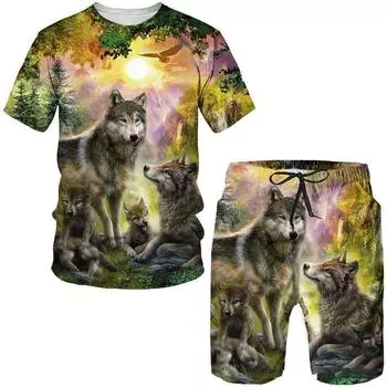 Мужские комплекты одежды летние футболки комбо короткие брюки 2 шт одежда костюмы мужские модные повседневные костюмы наряды S