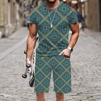 Мужские комплекты, топы, забавный мужской костюм, хип-хоп, весенне-осенняя спортивная одежда, роскошная повседневная модная популярная мужская одежда с 3D принтом, футболки Oufi XXXL