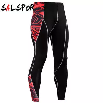 Мужские компрессионные брюки с 3D принтом, быстросохнущие узкие леггинсы, колготки, брюки для фитнеса, ММА, шить