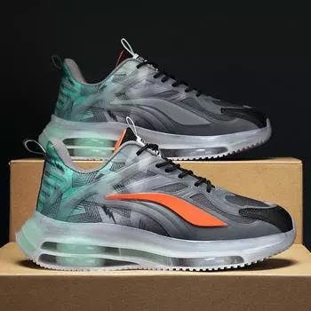 Мужские корейские кроссовки Gradient Running Shoes - дышащая сетка, легкие, повседневные кроссовки Dad Sneakers 38