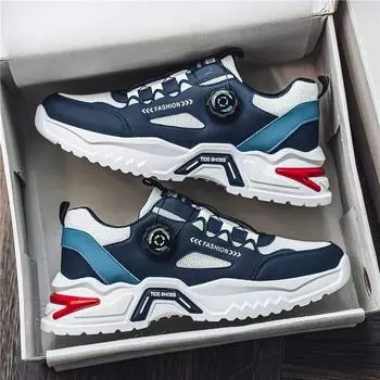 Мужские корейские вращающиеся шнурки модная спортивная обувь всесезонные мягкие подошвы удобные повседневные кроссовки для бега на открытом воздухе для студентов 39