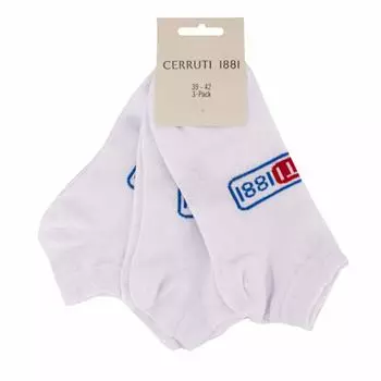 Мужские короткие носки lotx3 CERRUTI 39/42 чёрный