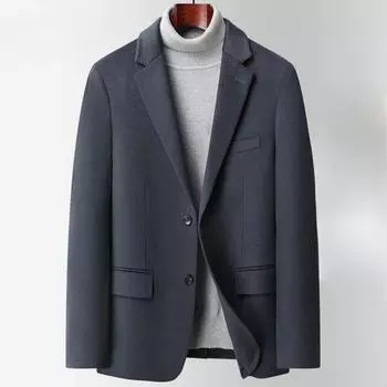 Мужские костюмы осень и зима новый двусторонний нейлон шерсть костюм повседневная куртка M