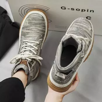 Мужские ковбойские сапоги для активного отдыха, модные, универсальные, стильные, мужские байкерские ботинки, дизайнерский стиль, популярная модель, износостойкая мужская обувь 39