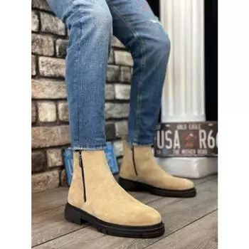 Мужские кожаные ботинки, ботильоны для мужчин, мужская обувь из натуральной кожи до щиколотки, модная удобная обувь