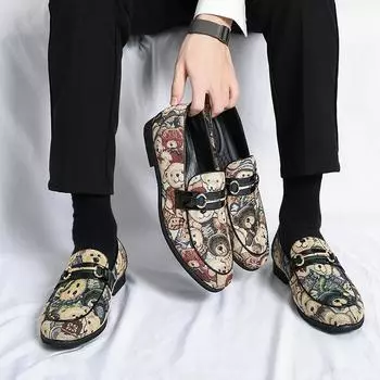 Мужские кожаные мокасины, нескользящие, прогулочные, дышащие, повседневные туфли для улицы, для работы, офиса, вождения, кроссовки, размер 47 6 бежевый