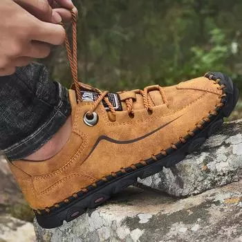 Мужские кожаные повседневные кожаные туфли ручной работы на мягкой подошве, размер 38-48 38 чёрный