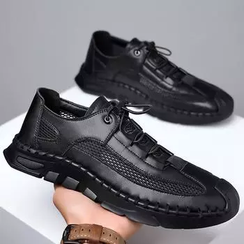 Мужские кожаные сандалии ручной работы из натуральной кожи, дышащая летняя обувь для активного отдыха, мужские повседневные сандалии для треккинга 38 белый