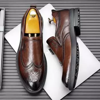 Мужские кожаные туфли для вождения, мужские повседневные туфли на плоской подошве, роскошные модные кожаные туфли, мужские простые и легкие мокасины 38-44 38 чёрный