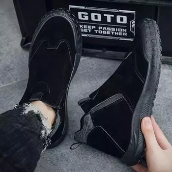 Мужские кожаные туфли на плоской подошве, новые, без застежек, обычные дизайнерские, низкая цена, мужская повседневная обувь, доставка, бесплатная акция 2024 года, тренд, ретро, ПУ 39