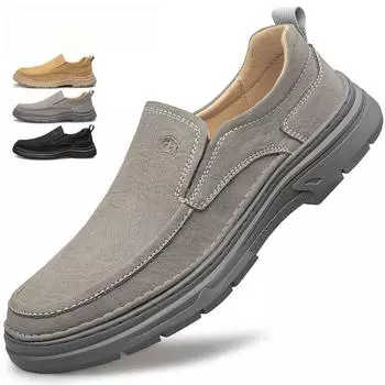 Мужские кожаные туфли ручной работы, повседневные кроссовки без застежек, низкие прогулочные туфли 39 чёрный