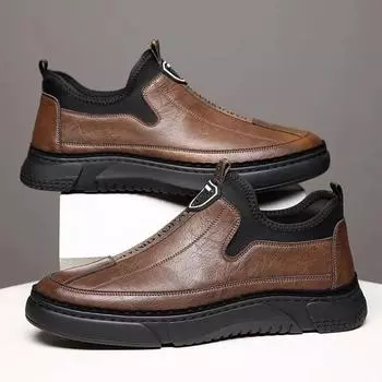 Мужские кожаные туфли с круглым носком, удобные, высокого качества, модные, низкие цены, ретро, элегантные, мужские, повседневные туфли, социальные, новые, из ПУ 39